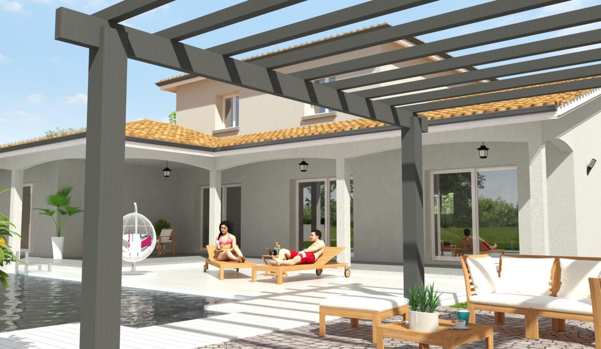 Aquitaine Residence CONSTRUCTION MAISON LANGON SOUS PERGOLA2