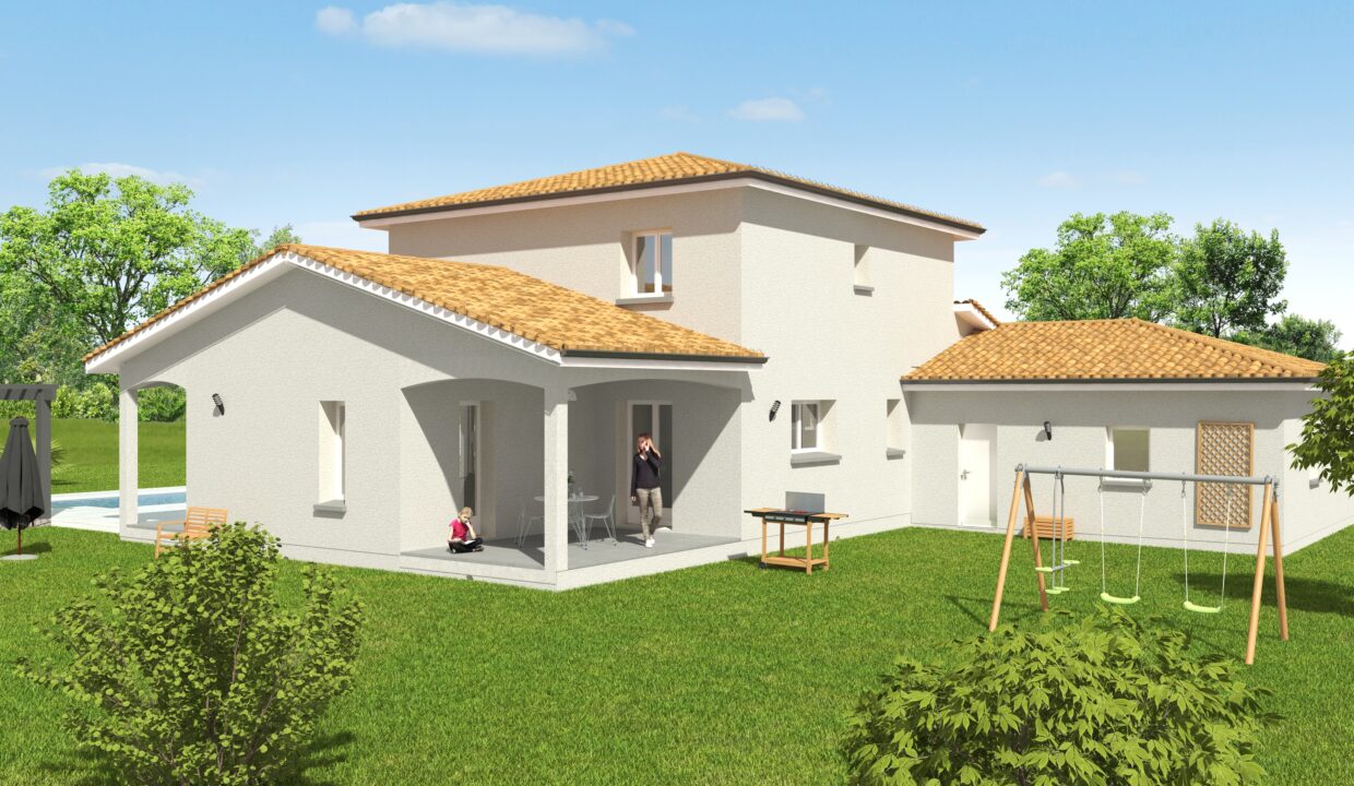 Aquitaine Residence CONSTRUCTION MAISON LANGON VUE ARRIERE2