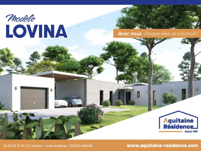 Aquitaine Residence CONSTRUCTION MAISON LANGON MODELE LOVINA Page 1