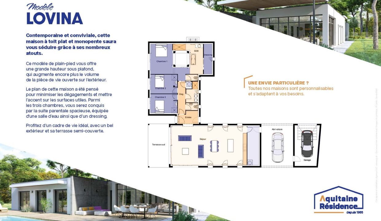 Aquitaine Residence CONSTRUCTION MAISON LANGON MODELE LOVINA Page 2