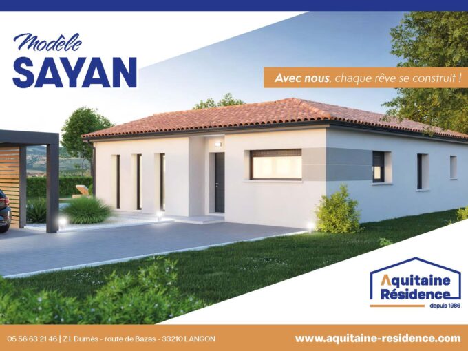 Aquitaine Residence CONSTRUCTION MAISON LANGON MODELE SAYAN Page 1